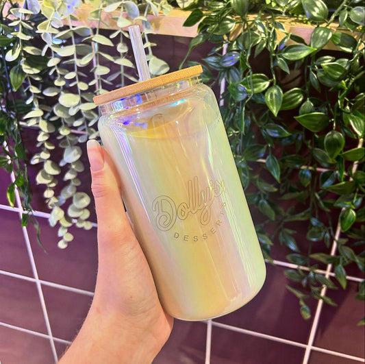 Dolly's Holographic Glass Tumbler