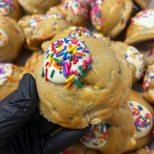 Birthday Cake Stuffed Cookie